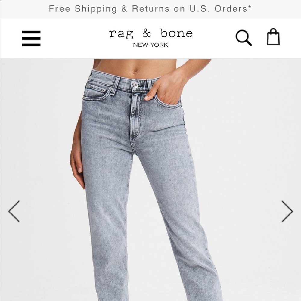 Rag and Bone Nina high rise cigarette ankle size 25 in Dusty Trail